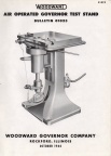 Woodward air operated governor test stand bulletin 01023